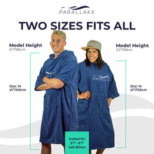 Load image into Gallery viewer, 100% Cotton Navy One Size Surf Poncho
